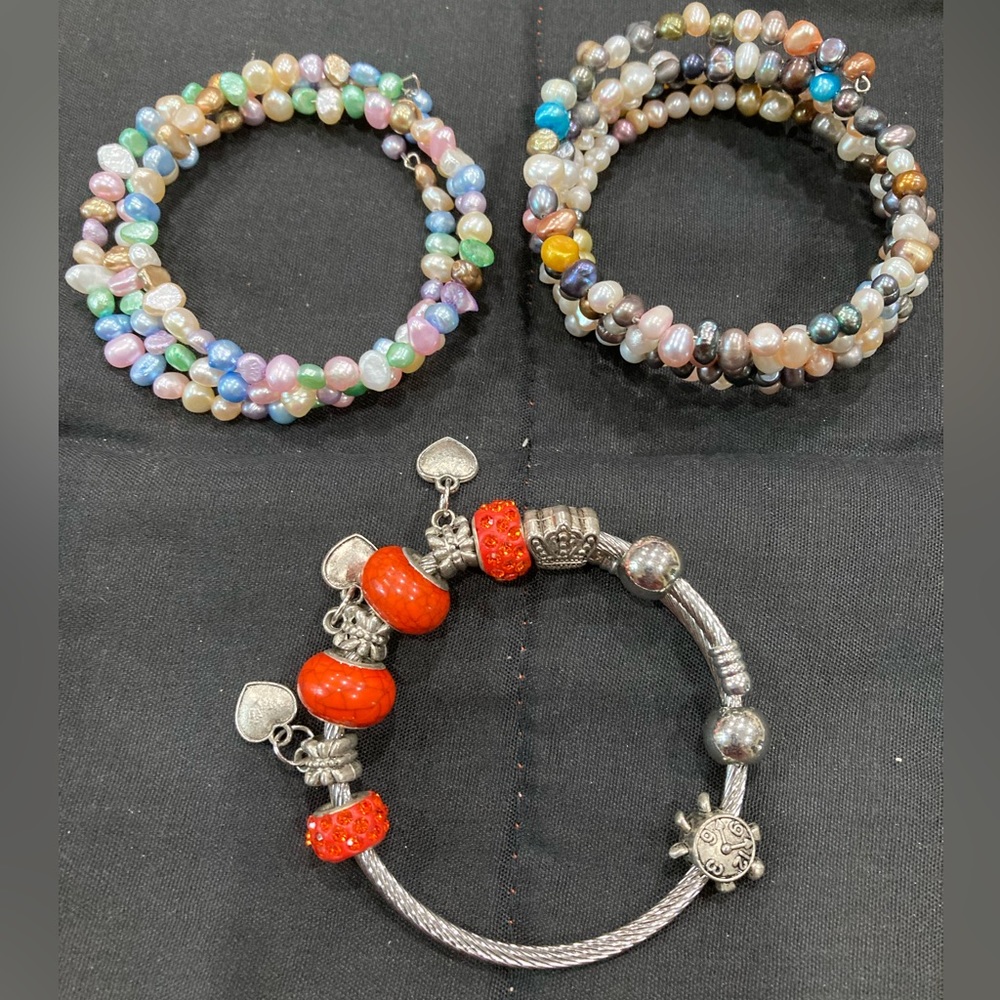 Lot of 3 Brand New Unique Assorted Bracelets